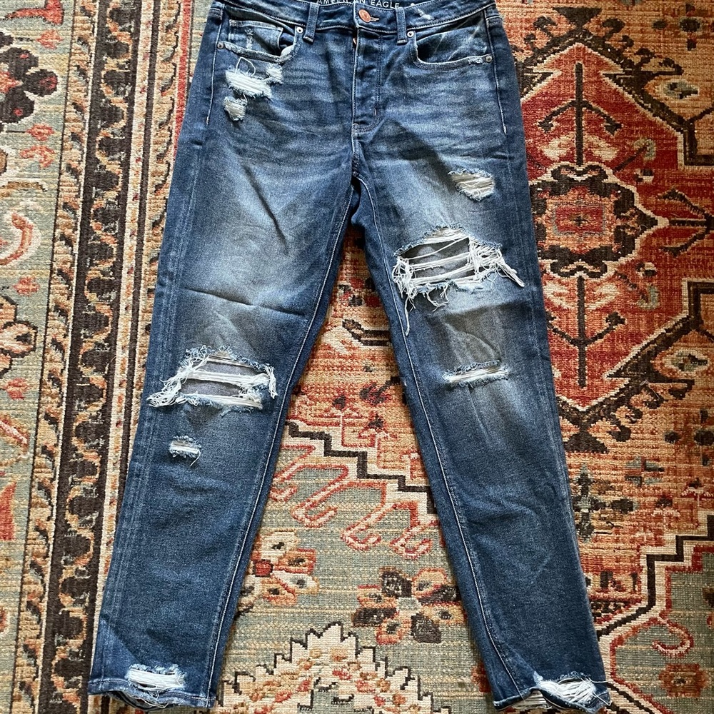 American Eagle tomgirl jeans 6 LONG